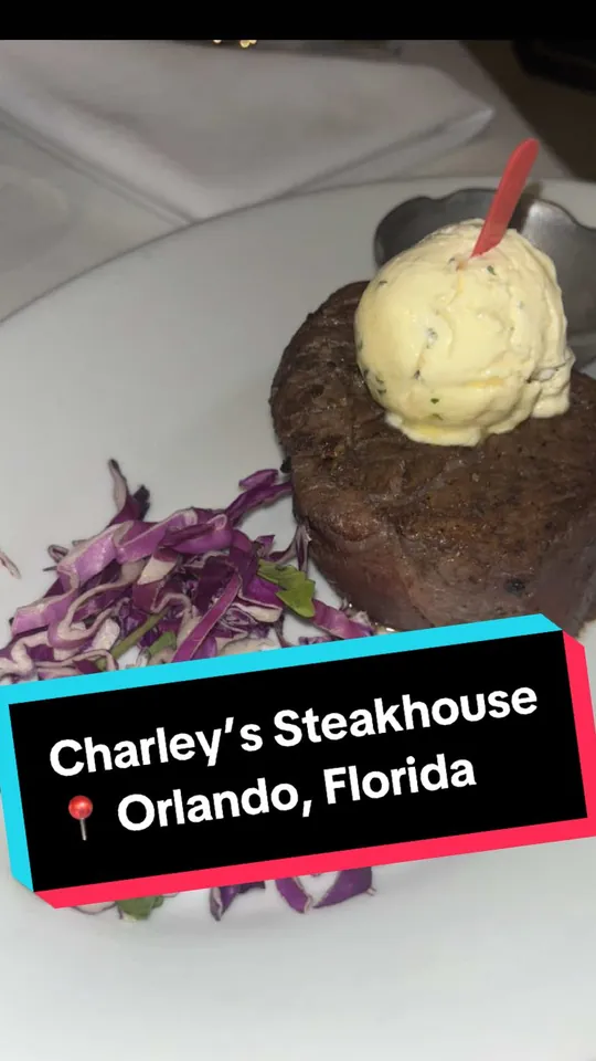 Steak at Charley's Steakhouse, Orlando – $12 on the menu