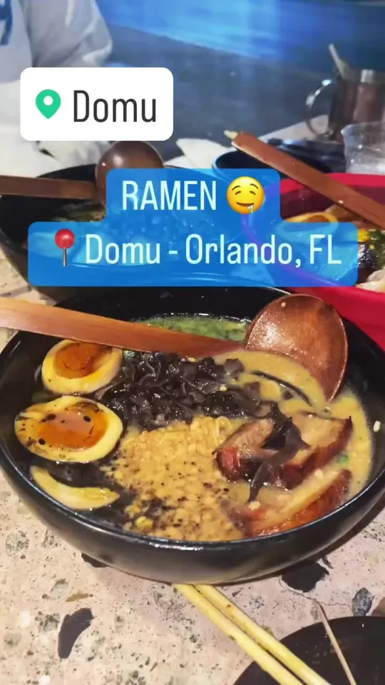 Ramen at DOMU - Dr. Phillips, Orlando