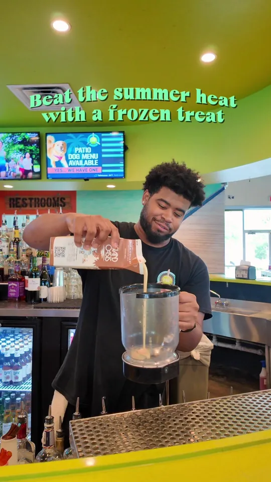 Pina colada at Island Wing Company Grill & Bar - Hunters Creek, Orlando