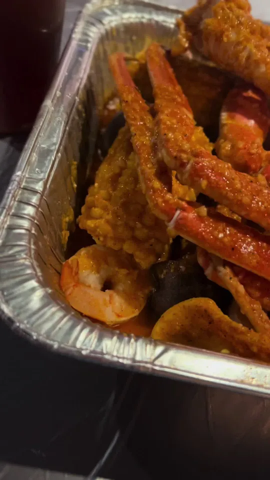 Seafood at King Cajun Crawfish, Orlando