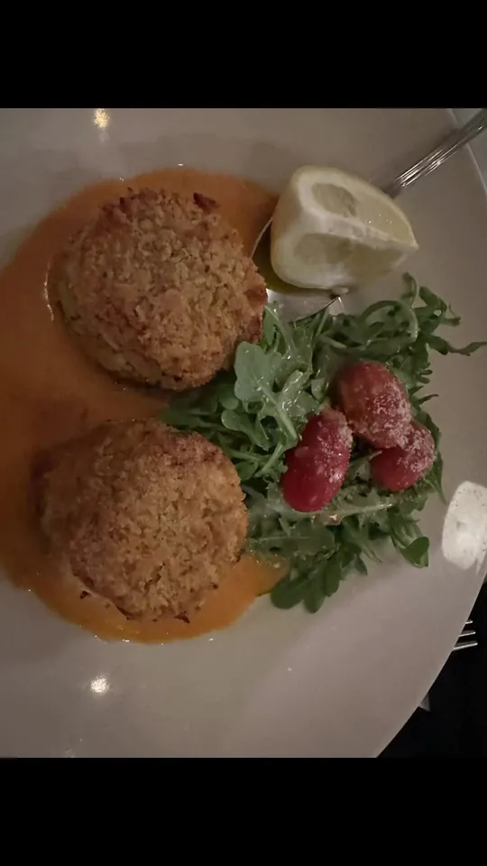 Crab cakes at Maggiano's Little Italy, Orlando