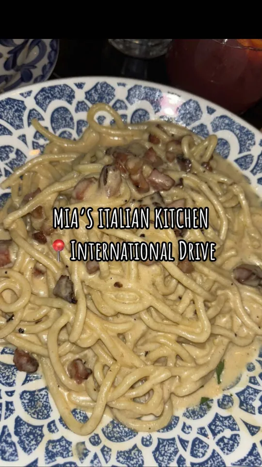 Carbonara at Mia's Italian Kitchen, Orlando