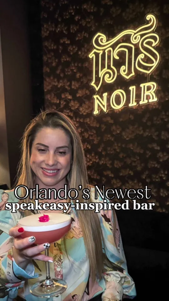 Cocktails at Noir Bar, Orlando