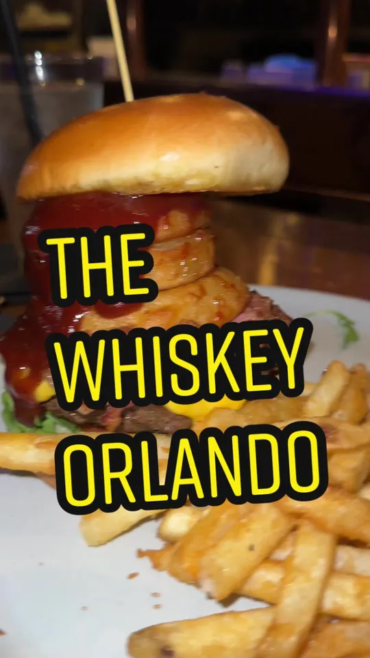 Burger at The Whiskey, Orlando – $17.50 on the menu