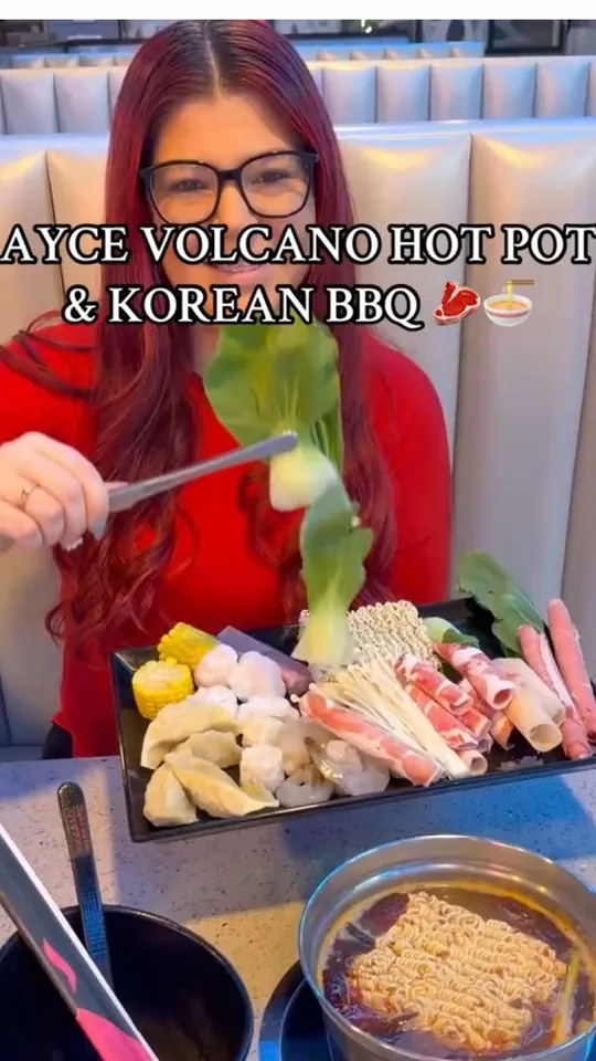 Korean bbq at Volcano Hot Pot & BBQ I-Drive, Orlando