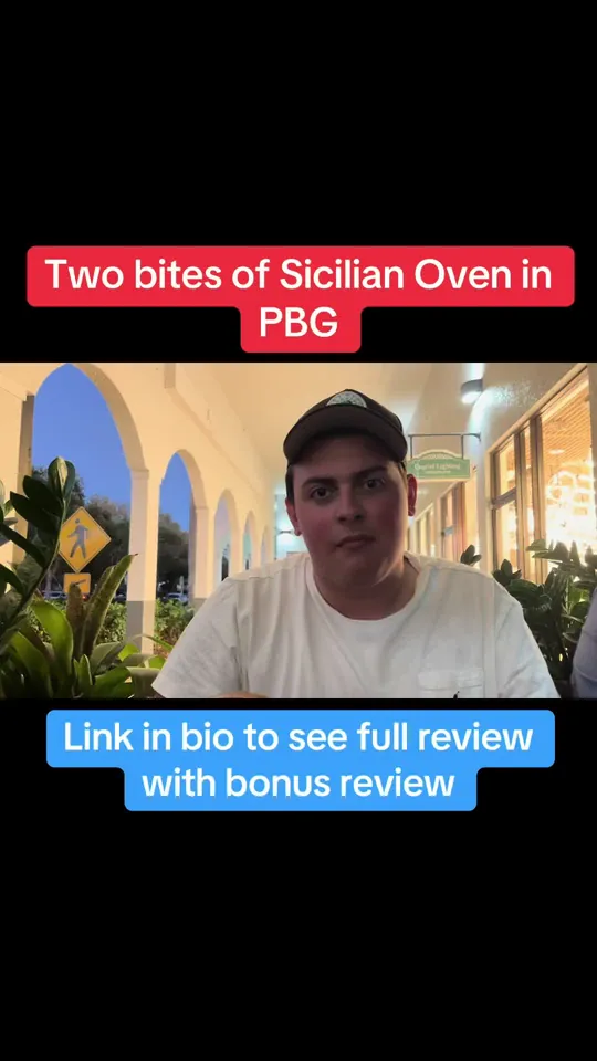 Pizza at Sicilian Oven, Palm Beach Gardens – $14 on the menu