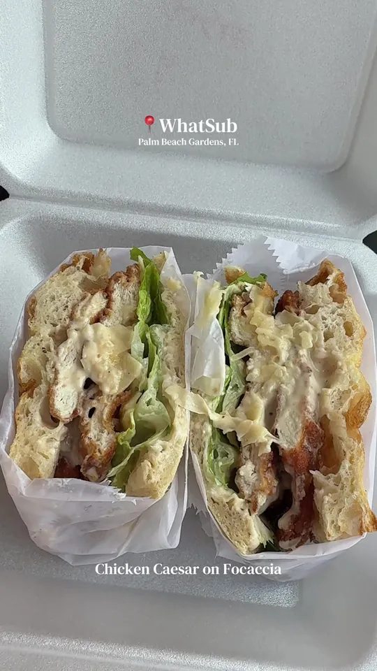 Caesar salad at WhatSub Sub Shop Palm Beach Gardens, Palm Beach Gardens