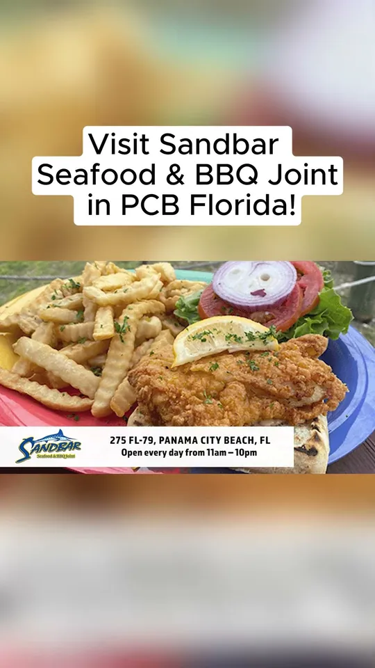 Seafood at Sandbar Seafood & BBQ Joint, Panama City Beach – $10 on the menu