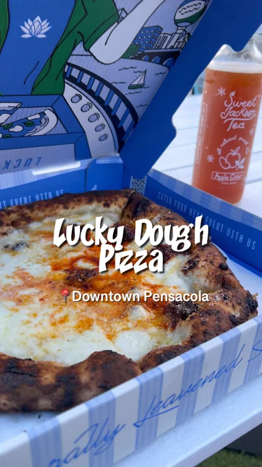 Pizza at Lucky Dough Pizza, Pensacola – $15 on the menu