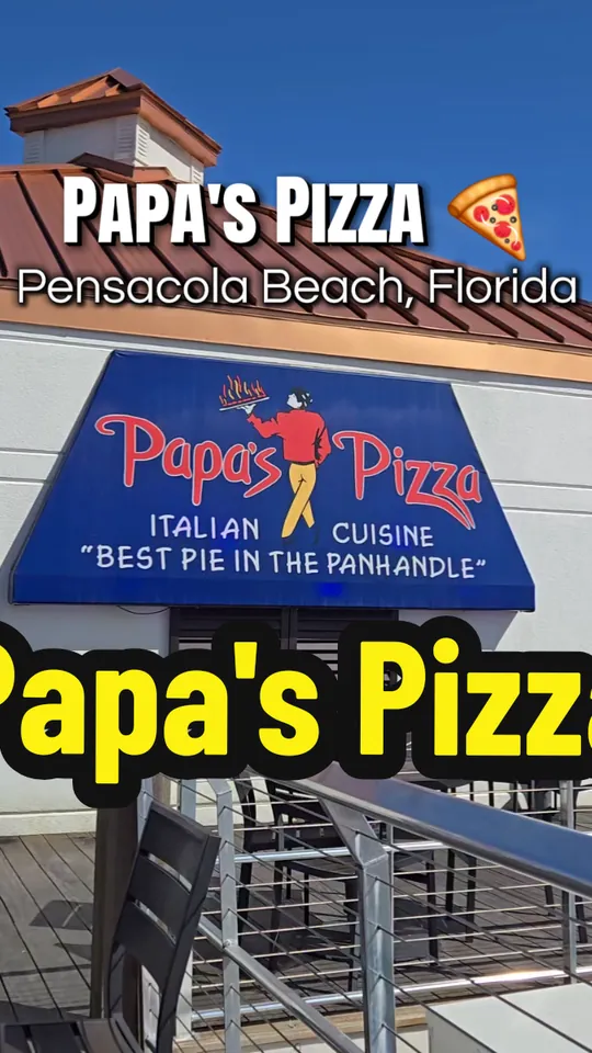 Pizza at Papa's Pizza, Pensacola