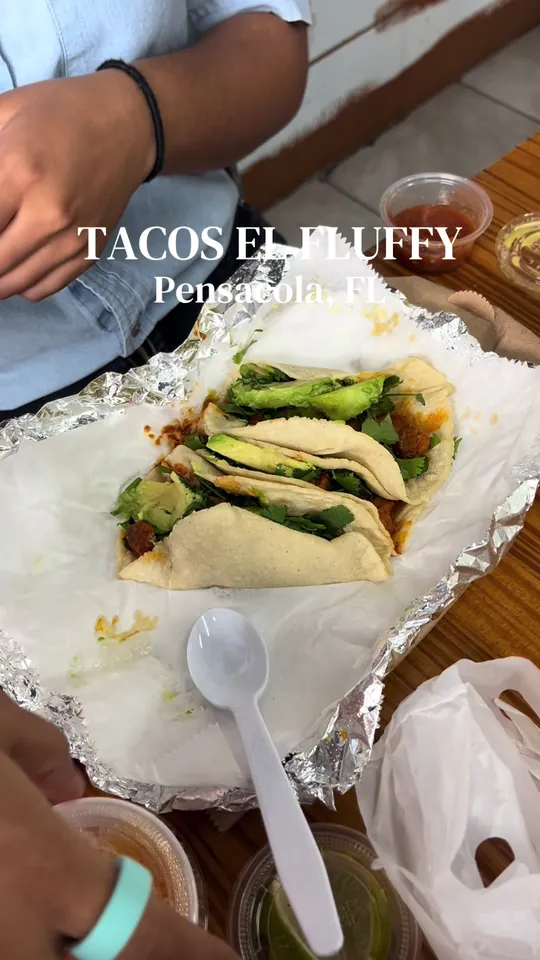 Tacos at Tacos El Fluffy, Pensacola – $2.75 on the menu