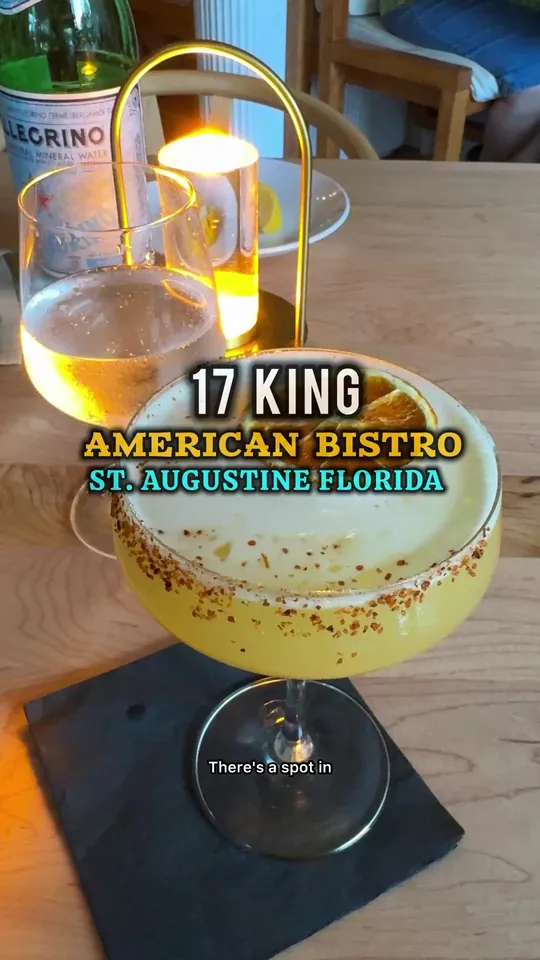 Cocktails at 17 King, St. Augustine – $15 on the menu