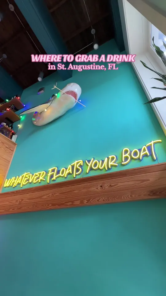 Video at Boat Drinks, St. Augustine