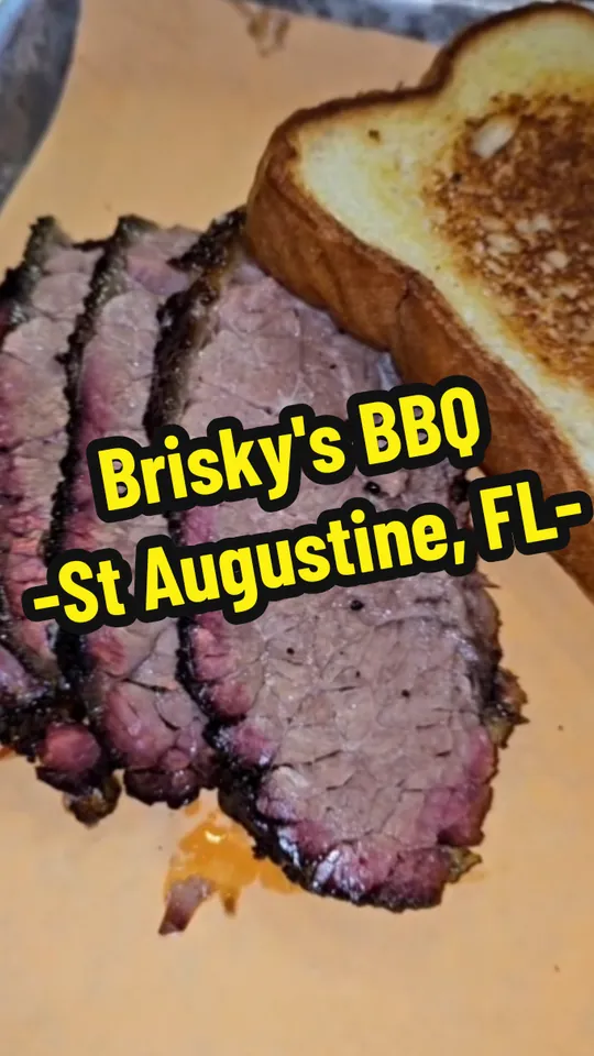 Brisket at Brisky's BBQ, St. Augustine – $9.99 on the menu