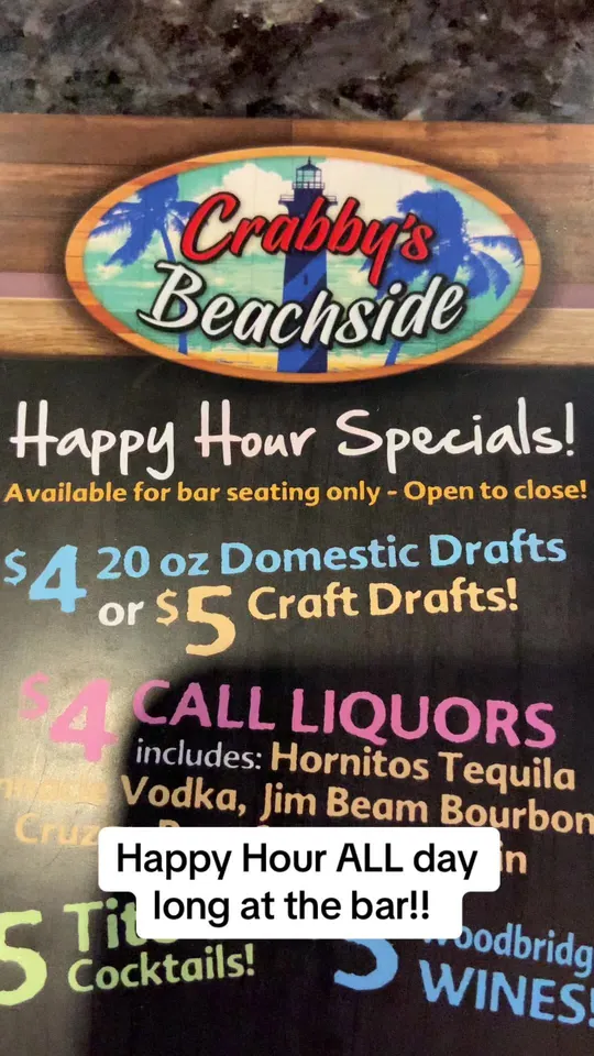 Video at Crabby's Beachside, St. Augustine