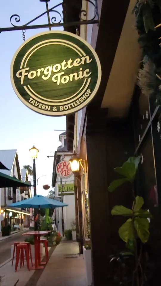 Cocktails at Forgotten Tonic, St. Augustine – $14 on the menu