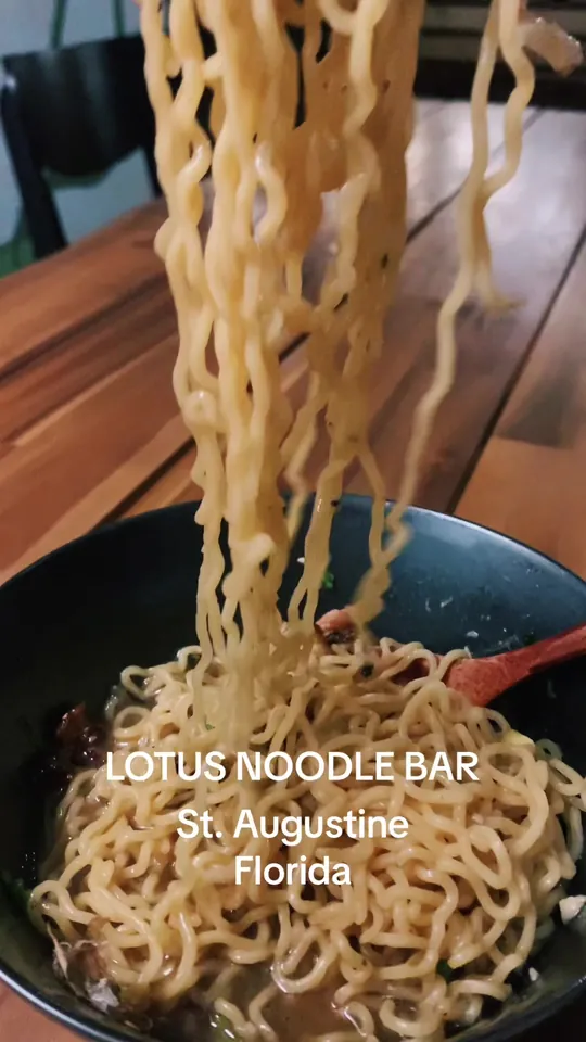 Video at Lotus Noodle Bar, St. Augustine