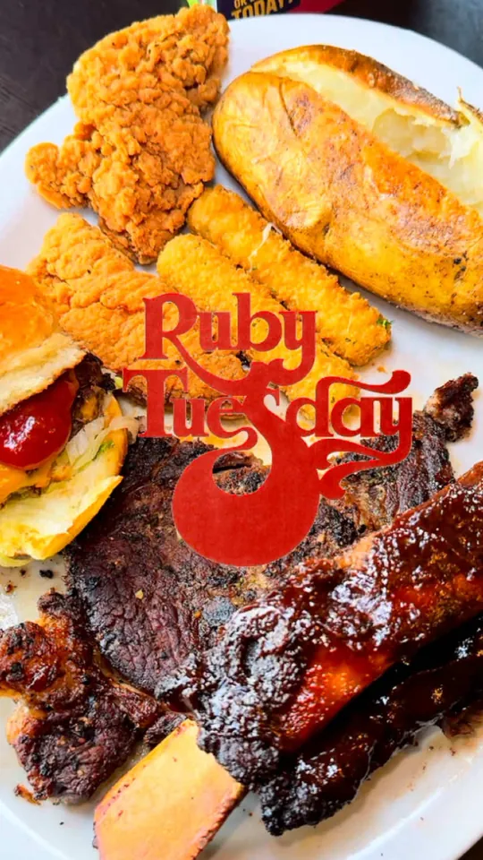 Salad at Ruby Tuesday, St. Augustine – $8.99 on the menu