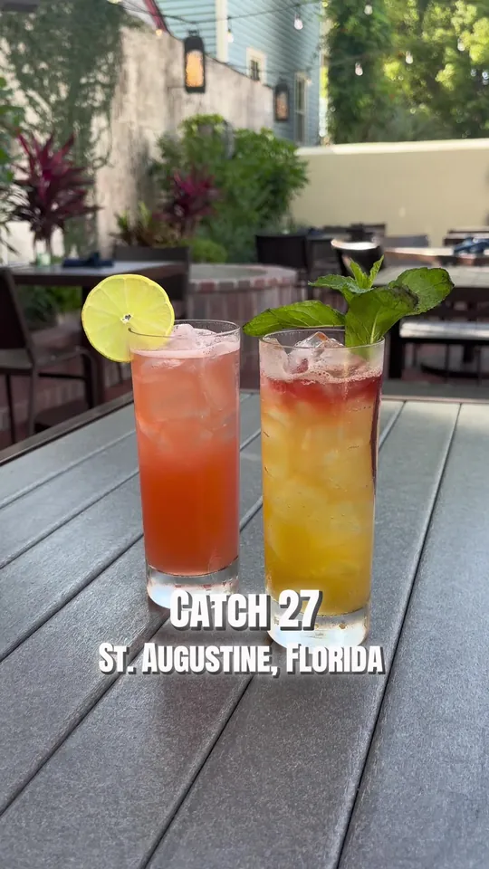 Cocktails at St. Augustine Seafood Company At Colonial Quarter, St. Augustine