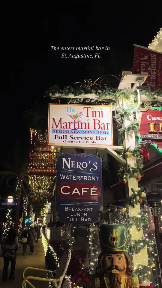 Cocktails at The Tini Martini Bar, St. Augustine – $12 on the menu