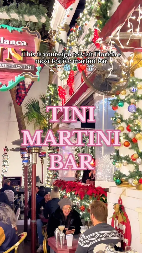 Cocktails at The Tini Martini Bar, St. Augustine – $12 on the menu