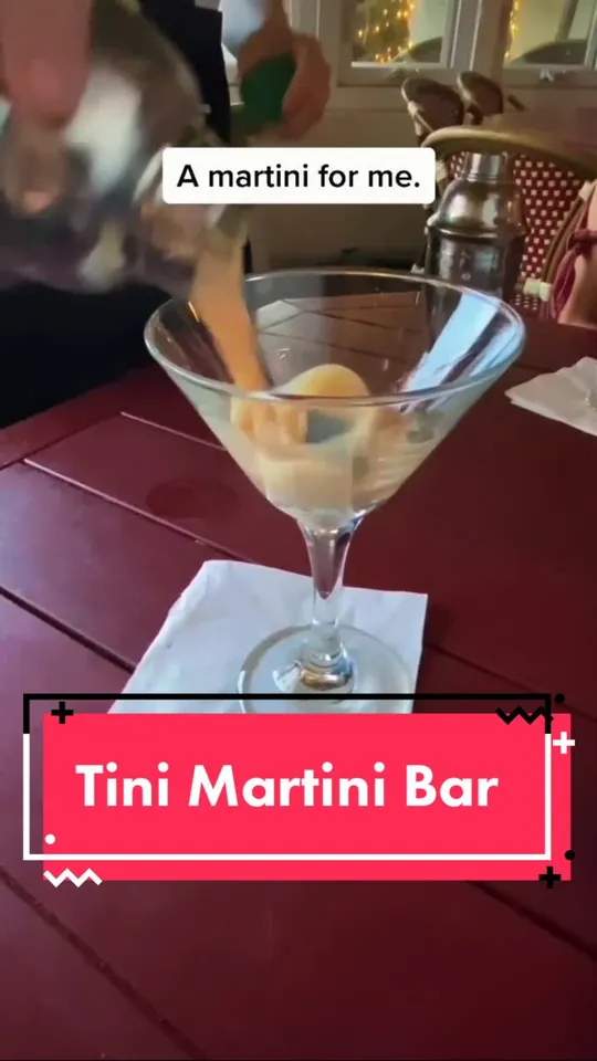 Cocktails at The Tini Martini Bar, St. Augustine – $12 on the menu
