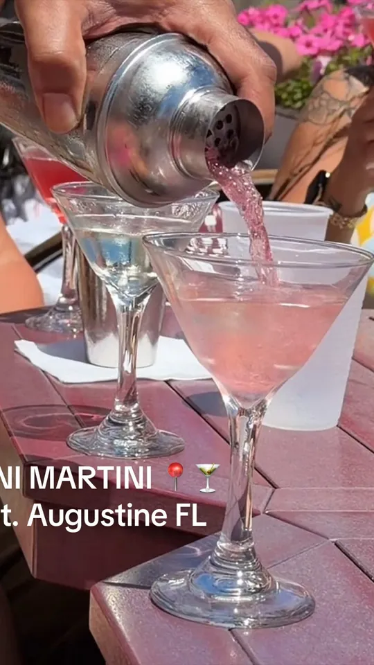 Cocktails at The Tini Martini Bar, St. Augustine – $12 on the menu
