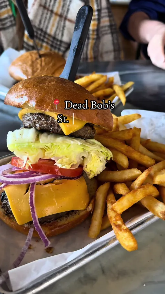Burger at Dead Bobs, St. Petersburg – $10.47 on the menu