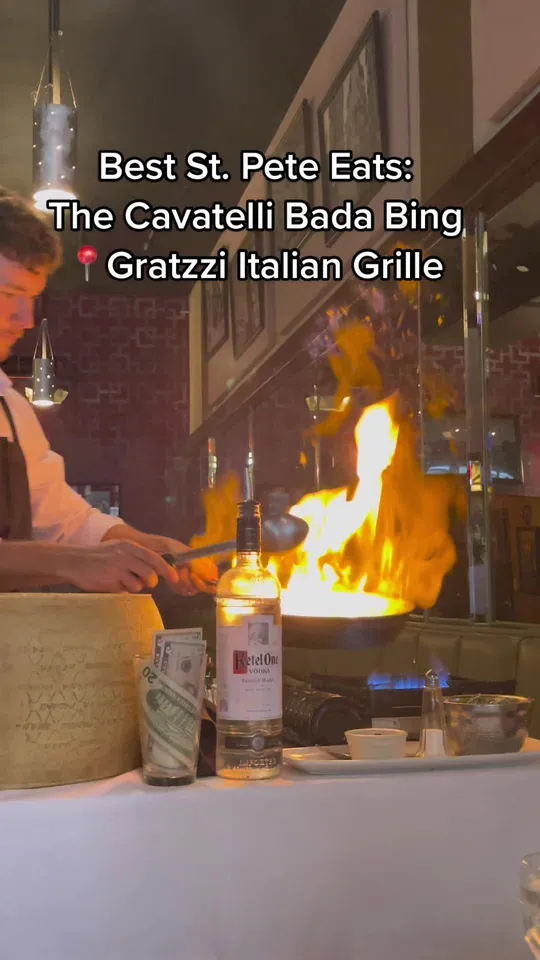 Pasta at Gratzzi Italian Grille, St. Petersburg – $13 on the menu