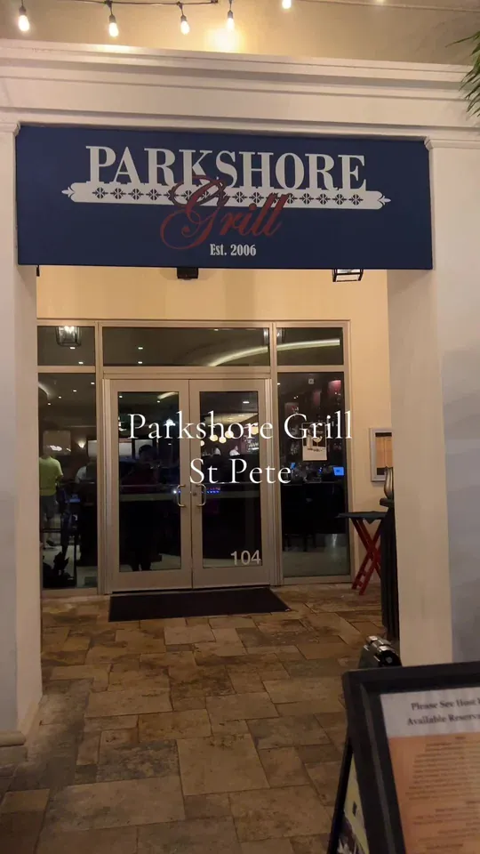 Seafood at Parkshore Grill, St. Petersburg – $3.50 on the menu