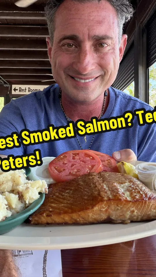 Grilled salmon at Ted Peters Famous Smoked Fish, St. Petersburg – $31 on the menu