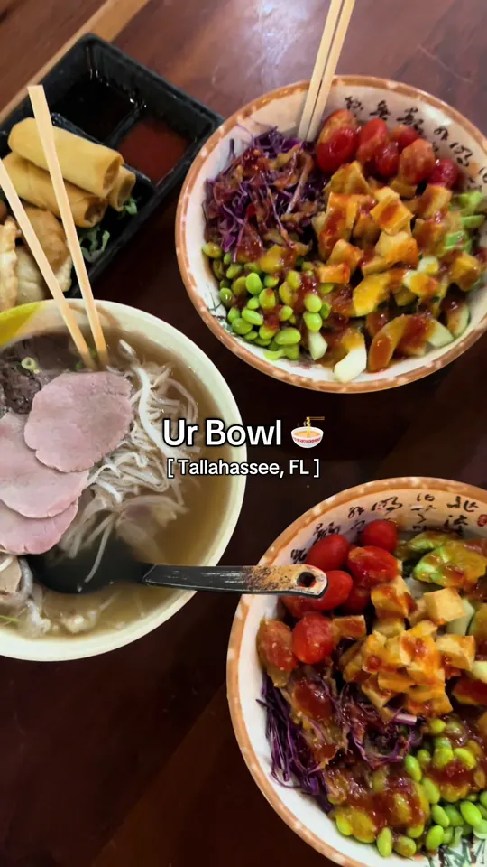 Poke bowl at UR Bowl, Tallahassee