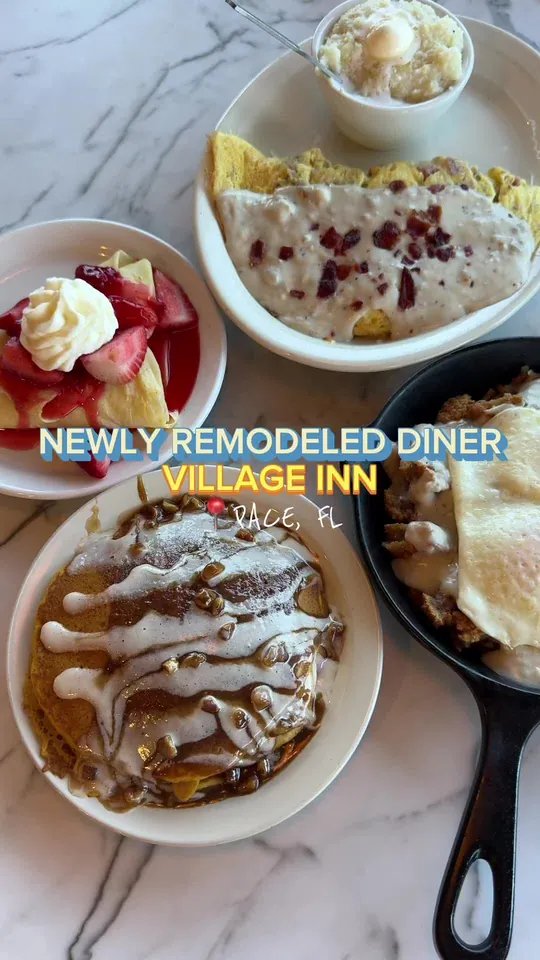 Breakfast at Village Inn, Tallahassee – $7.50 on the menu
