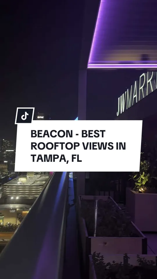 Cocktails at Beacon Tampa Rooftop Lounge, Tampa
