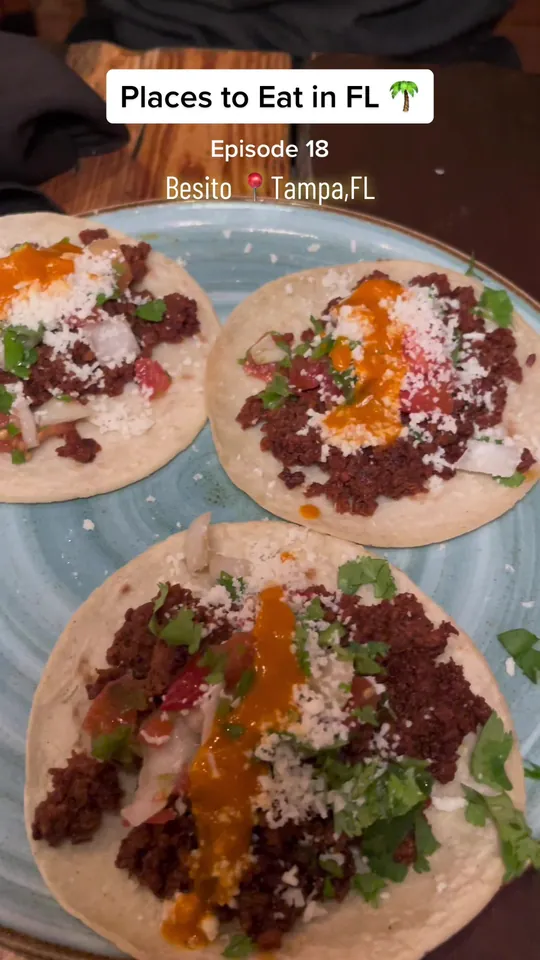 Tacos at Besito Mexican Restaurant, Tampa