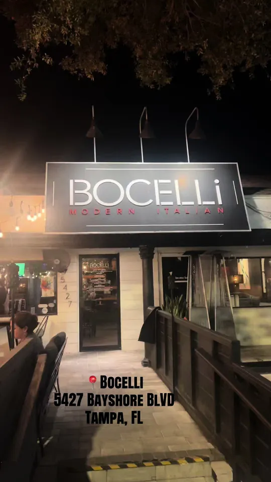 Video at Bocelli, Tampa