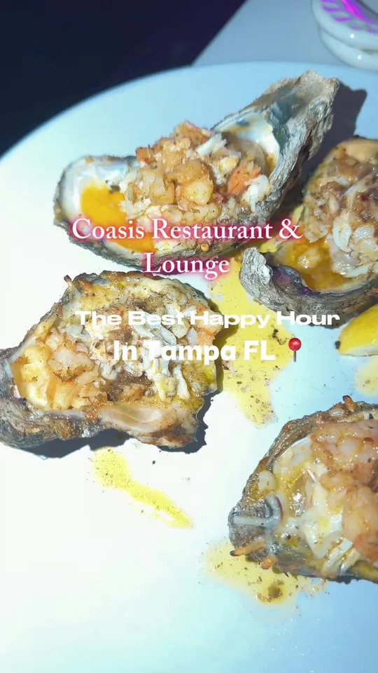 Oysters at Coasis Resturant Bar & Suites, Tampa