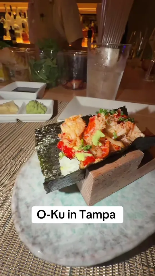 Sushi at O-Ku, Tampa