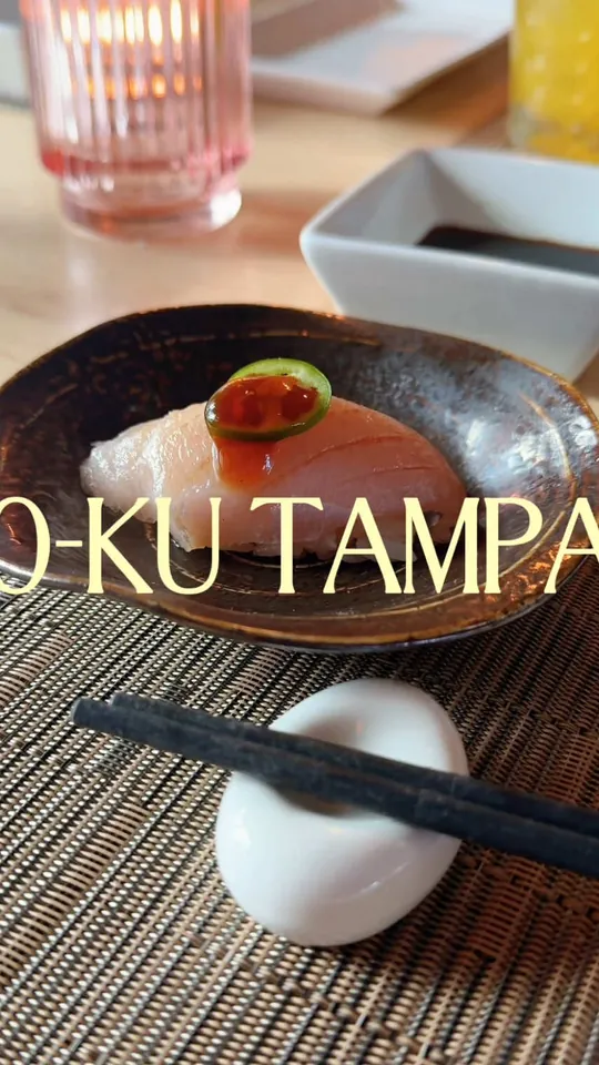 Sushi at O-Ku, Tampa