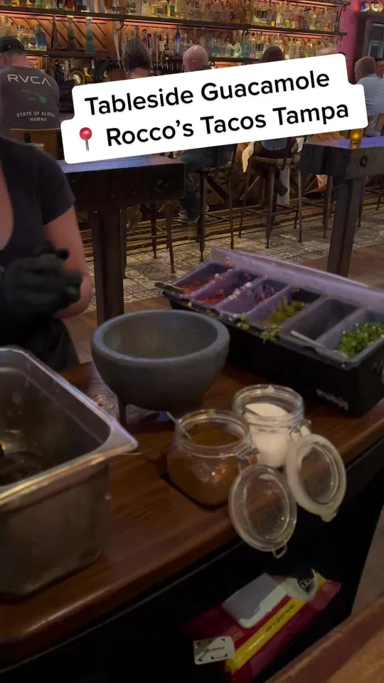 Guacamole at Rocco's Tacos & Tequila Bar, Tampa