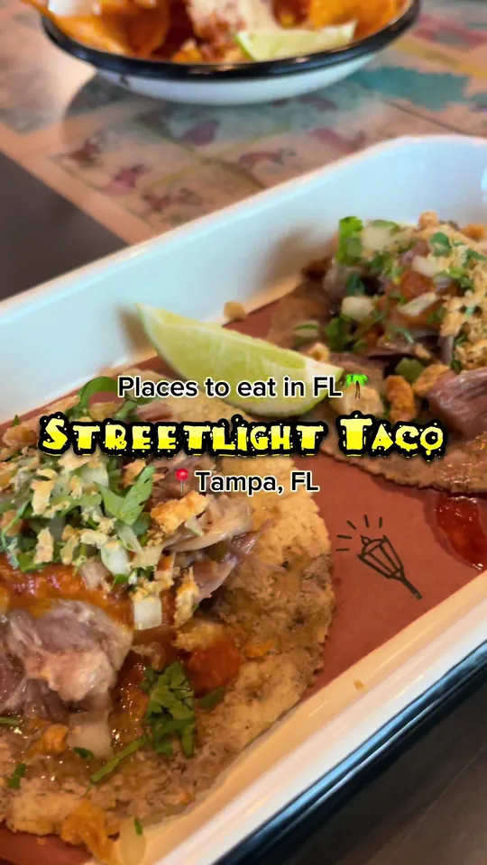 Tacos at Streetlight Taco, Tampa – $7.50 on the menu