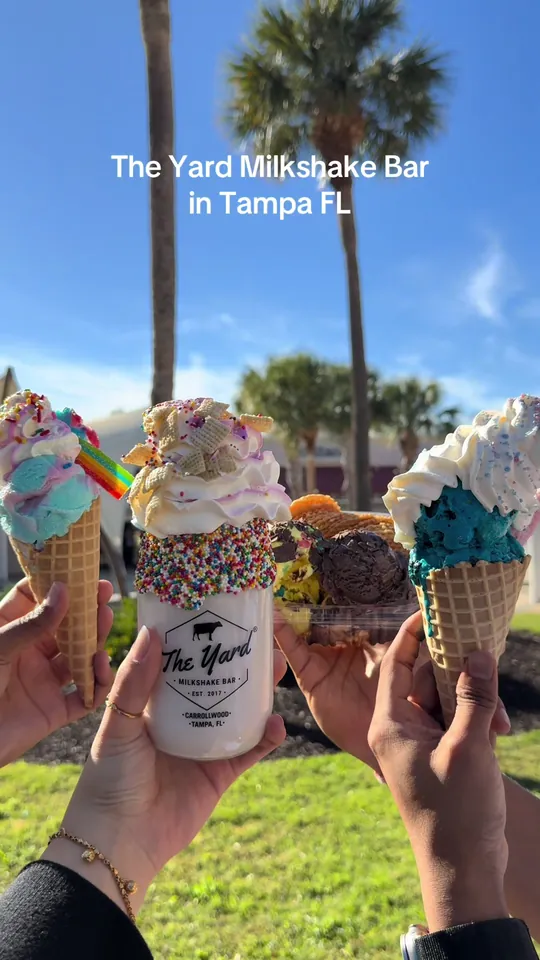 Ice cream at The Yard Milkshake Bar Tampa, Tampa
