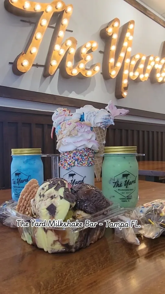 Ice cream at The Yard Milkshake Bar Tampa, Tampa