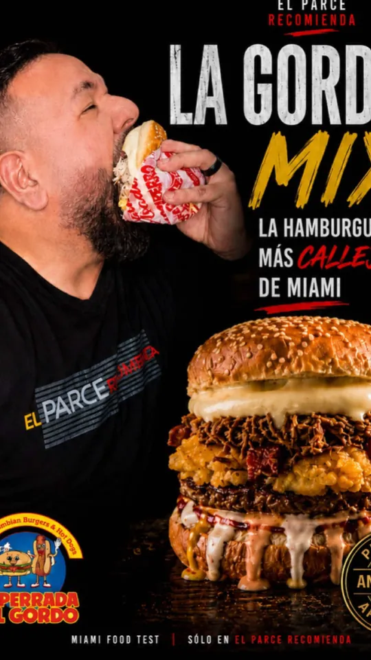 Burger at La Perrada Del Gordo, West Palm Beach