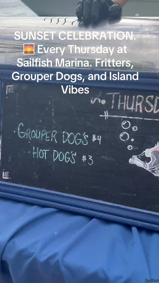 Video at Sailfish Marina Tiki Bar, West Palm Beach